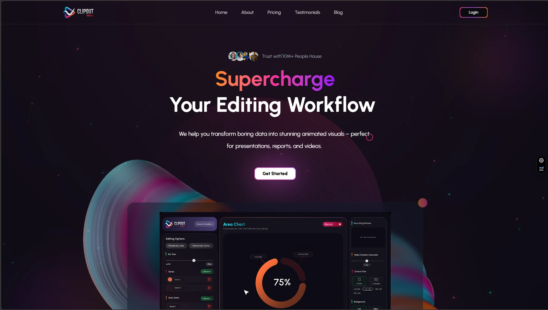 Clipout homepage screenshot